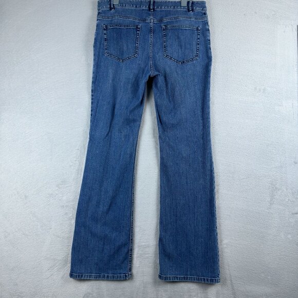 J. Jill Bootcut Jeans Mid Rise Medium Wash Denim Stretch Womens Size W31 Blue - Picture 2 of 12